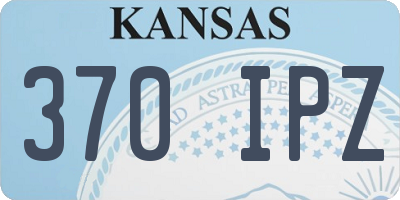 KS license plate 370IPZ