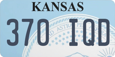 KS license plate 370IQD