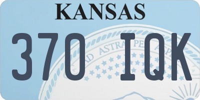 KS license plate 370IQK