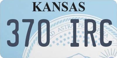 KS license plate 370IRC