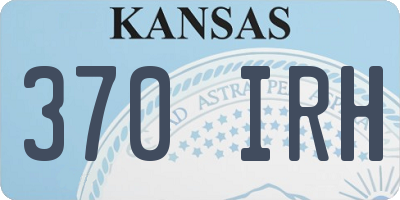 KS license plate 370IRH