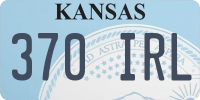 KS license plate 370IRL