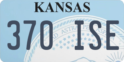 KS license plate 370ISE