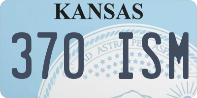 KS license plate 370ISM