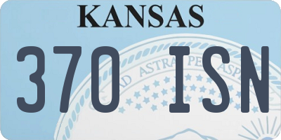 KS license plate 370ISN