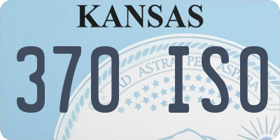 KS license plate 370ISO