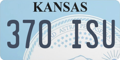 KS license plate 370ISU