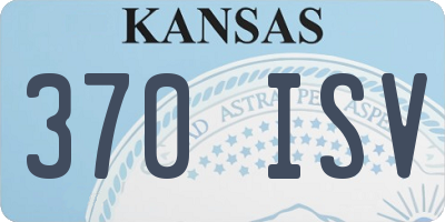 KS license plate 370ISV