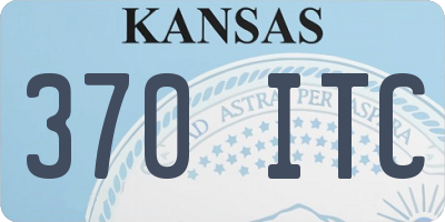 KS license plate 370ITC