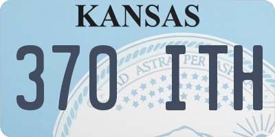 KS license plate 370ITH