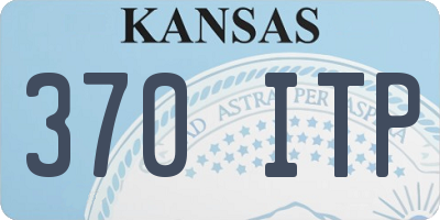 KS license plate 370ITP