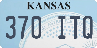 KS license plate 370ITQ