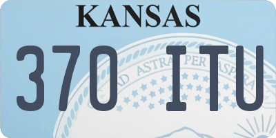KS license plate 370ITU