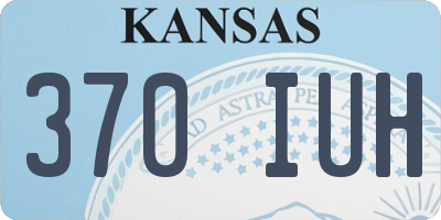 KS license plate 370IUH