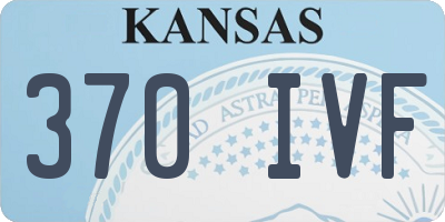 KS license plate 370IVF