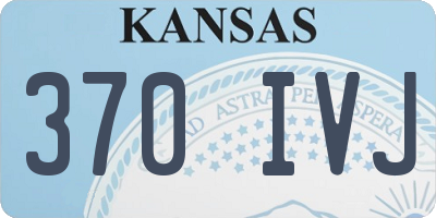KS license plate 370IVJ