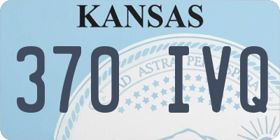 KS license plate 370IVQ