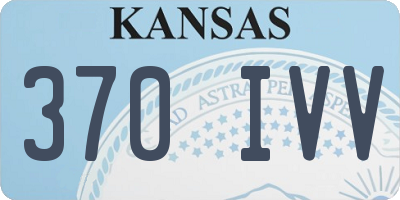 KS license plate 370IVV