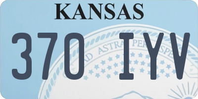 KS license plate 370IYV