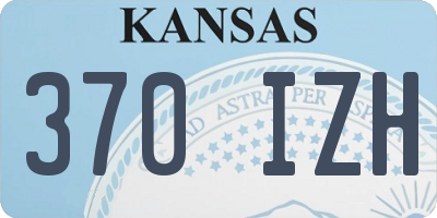 KS license plate 370IZH