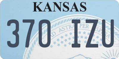 KS license plate 370IZU