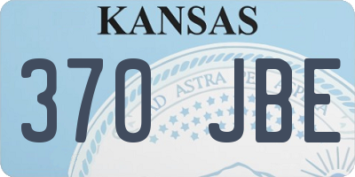 KS license plate 370JBE