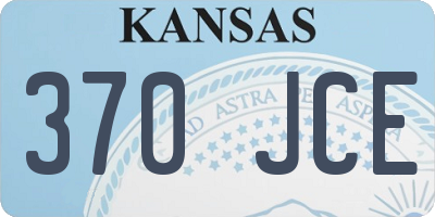 KS license plate 370JCE