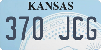 KS license plate 370JCG