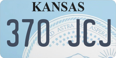 KS license plate 370JCJ