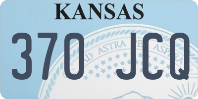 KS license plate 370JCQ