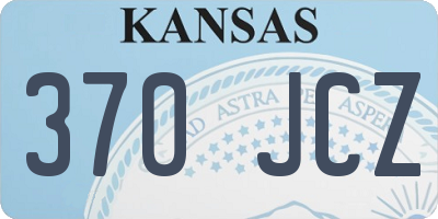 KS license plate 370JCZ