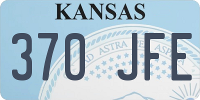KS license plate 370JFE