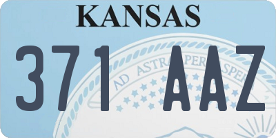 KS license plate 371AAZ