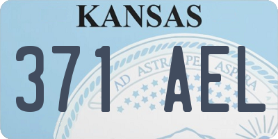 KS license plate 371AEL