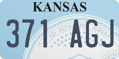 KS license plate 371AGJ