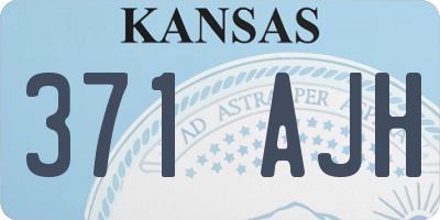 KS license plate 371AJH