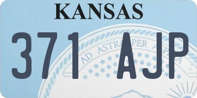 KS license plate 371AJP
