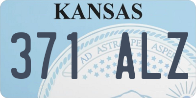 KS license plate 371ALZ