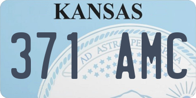 KS license plate 371AMC