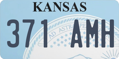 KS license plate 371AMH