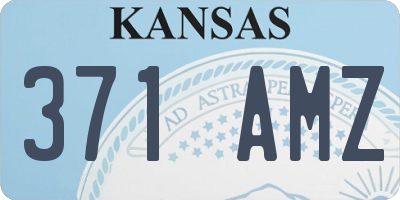KS license plate 371AMZ