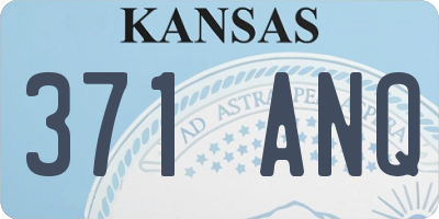 KS license plate 371ANQ