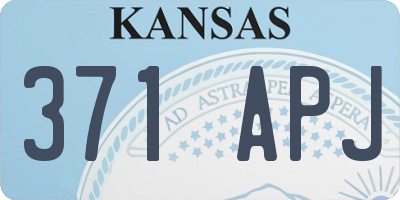 KS license plate 371APJ