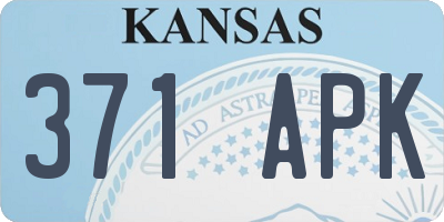 KS license plate 371APK