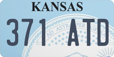 KS license plate 371ATD