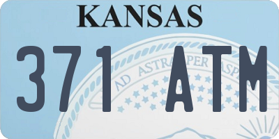 KS license plate 371ATM