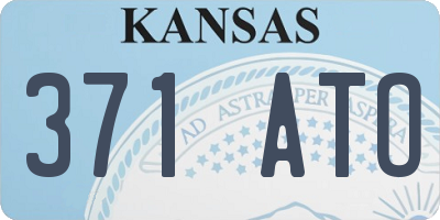 KS license plate 371ATO