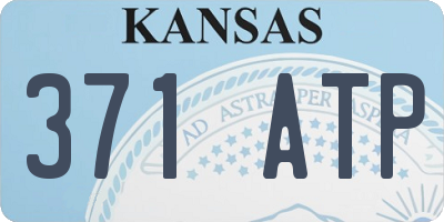 KS license plate 371ATP