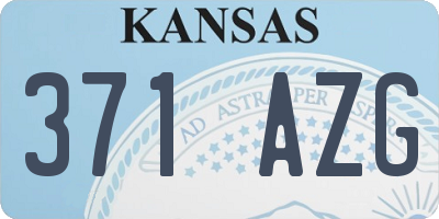 KS license plate 371AZG