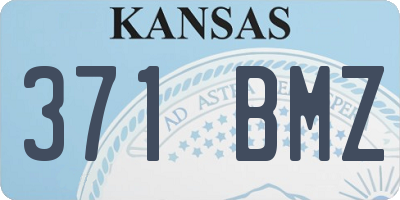 KS license plate 371BMZ